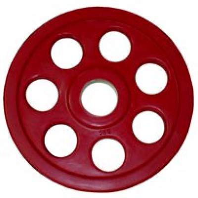 Олимпийский диск евро-классик с хватом &quot;Ромашка&quot; - 5 кг Цвет - красный
Диаметр - 51 мм
Материал - обрезиненная сталь&nbsp;
