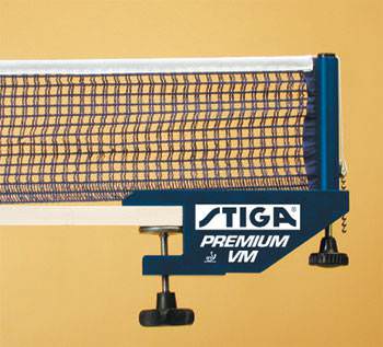 Сетка для теннисного стола Stiga Premium VM Сетка из хлопка.
Регулировка натяжения верхнего троса.
Одобрено ITTF. 
