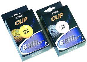 Мячи для настольного тенниса Stiga Cup 6 шт. 
	Мяч для любителей и начинающих игроков.
	В упаковке 6 шт.

