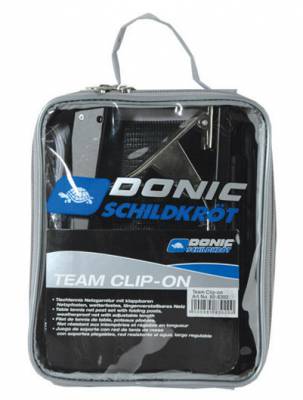 Сетка для теннисного стола Donic Team Clip Нейлоновая сетка с регулируемым натяжением, система Clip (зажим) обеспечивает простую и быструю установку.
