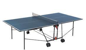 Теннисный стол Sunflex Ideal Теннисный стол Sunflex Ideal - это теннисный стол для использования в помещении с компактной системой складывания и с встроенной сеткой.

Цвет: Синий, Зеленый.
Материал: 22 мм ДСП.
Ширина отбортовки:50 мм.&nbsp;
Размер в игровом положении: 274 х 152,5 х 76 см.
Размер в сложенном состоянии: 152,5 x 69,5x 155 см.
Вес: 100 кг.
Производитель: Sunflex ( Германия).
