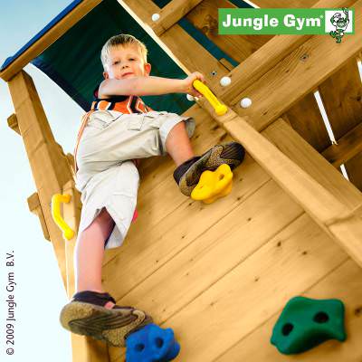Модуль скала Rock Дополнительный модуль Jungle Gym Rock &ndash; идеальный вариант для тех, кто всегда стремится вверх и готов покорить любые вершины!
Размеры (ДхШхВ): 260 х 240 х 220 см.
Допустимое количество детей - 2.
