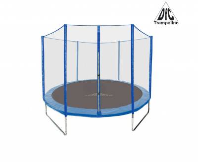 Батут DFC trampoline fitness 10FT-TR с сеткой  Диаметр: 305 см.
Высота: 74 см.
Вес: 43 кг.
Количество пружин: 60 шт.
Максимальный вес пользователя: 150 кг.
