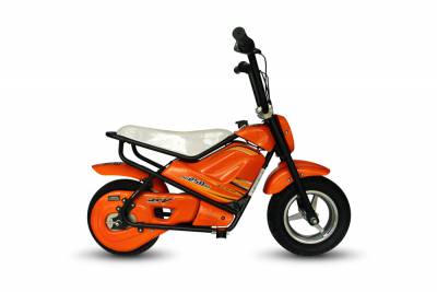 Детский электро-мопед Smart TVL Mini Детский скутер-мотоцикл Smart TVL Mini - новое средство безопасного передвижения и развлечения для детей от 4 лет.
Имеет задний привод, мощный двигатель, ручку газа и развивает скорость до 21 км/ч.
Максимальная нагрузка: 45 кг.
Рост: от 104 см.
Максимальное расстояние на одной зарядке: 13 км.
