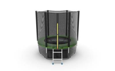 Батут EVO JUMP External 6ft (Green) + нижняя защитная сеть Батут&nbsp;EVO JUMP External 6ft (Green) с нижней защитной сетью.

Тип защитной сетки: внешняя.

Диаметр: 183 см.

Максимальный вес пользователя: 120 кг.

Высота в собранном виде: 210 см.

Гарантия: 2 года.
